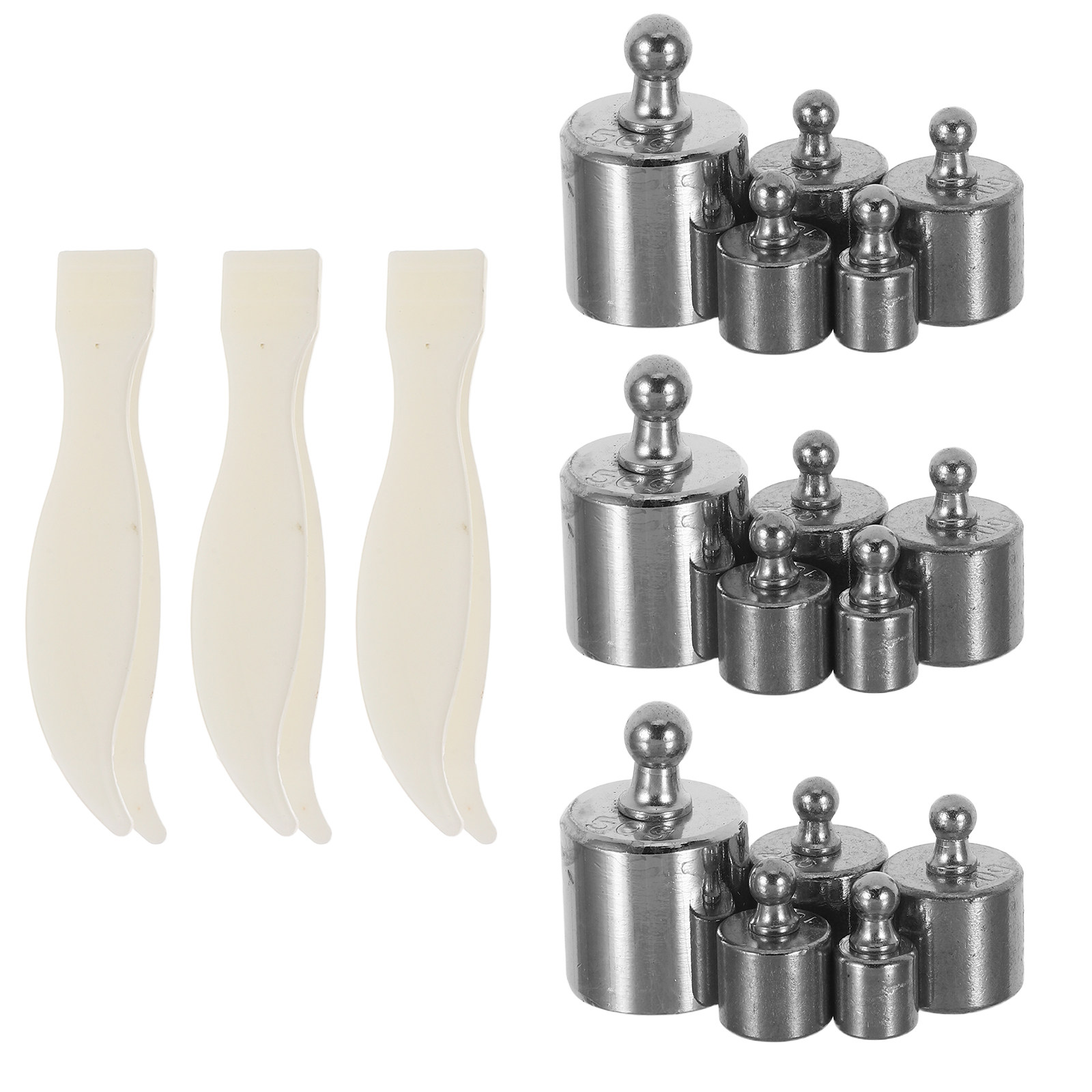 Lab Equipment - Set roestvrijstalen gewichten 1g-500g voor digitale