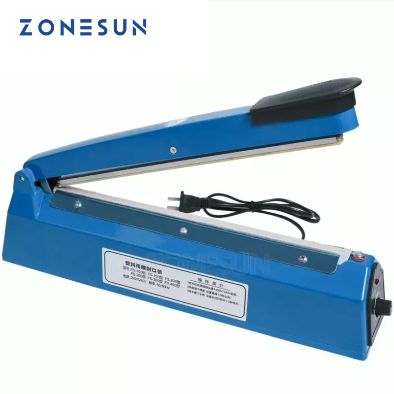Plastic Bag Impulse Heat Sealer - ZONESUN ZS-FS200 Handmatige Impulssealmachine, Plastic Zakken