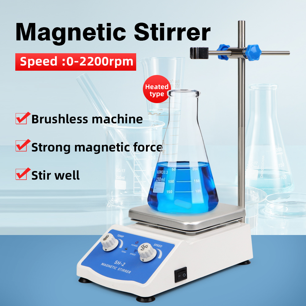 Lab Magnetic Stirrer Hot Plate - Verwarming Magneetroerder Mixer 1000 ml Mengmachine