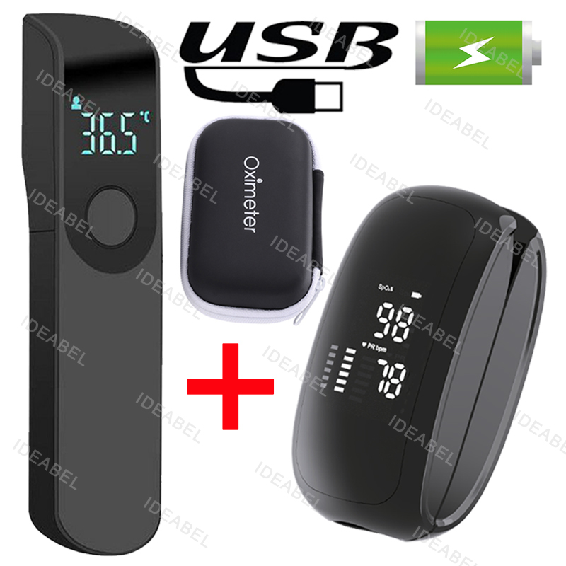 Pulse Oximeter Fingertip Rechargeable - Oplaadbare medische oximeterriem Lanyard Vingertop-pulsoximeter Bloedzuurstofverzadigingsmonitor