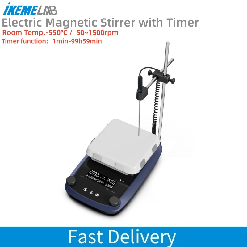 Lab Magnetic Stirrer Hot Plate - IKEME LCD digitaal display magneetroerder met
