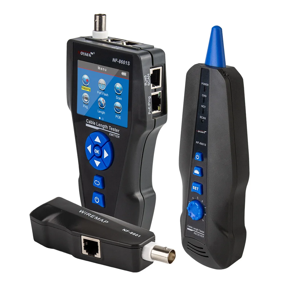 Test Instruments - NOYAFA Lijnzoeker Netwerktestinstrument NF8601S Poe-kabel Anti-interferentie