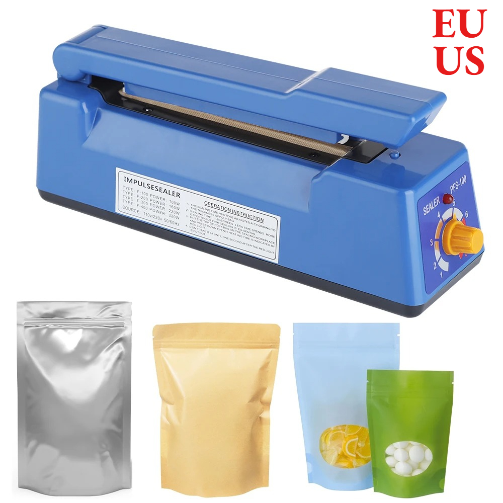 Plastic Bag Impulse Heat Sealer - Elektrische warmte-sealmachine, handpers, vacuümvoedselverpakkingsmachine, plastic zakken,