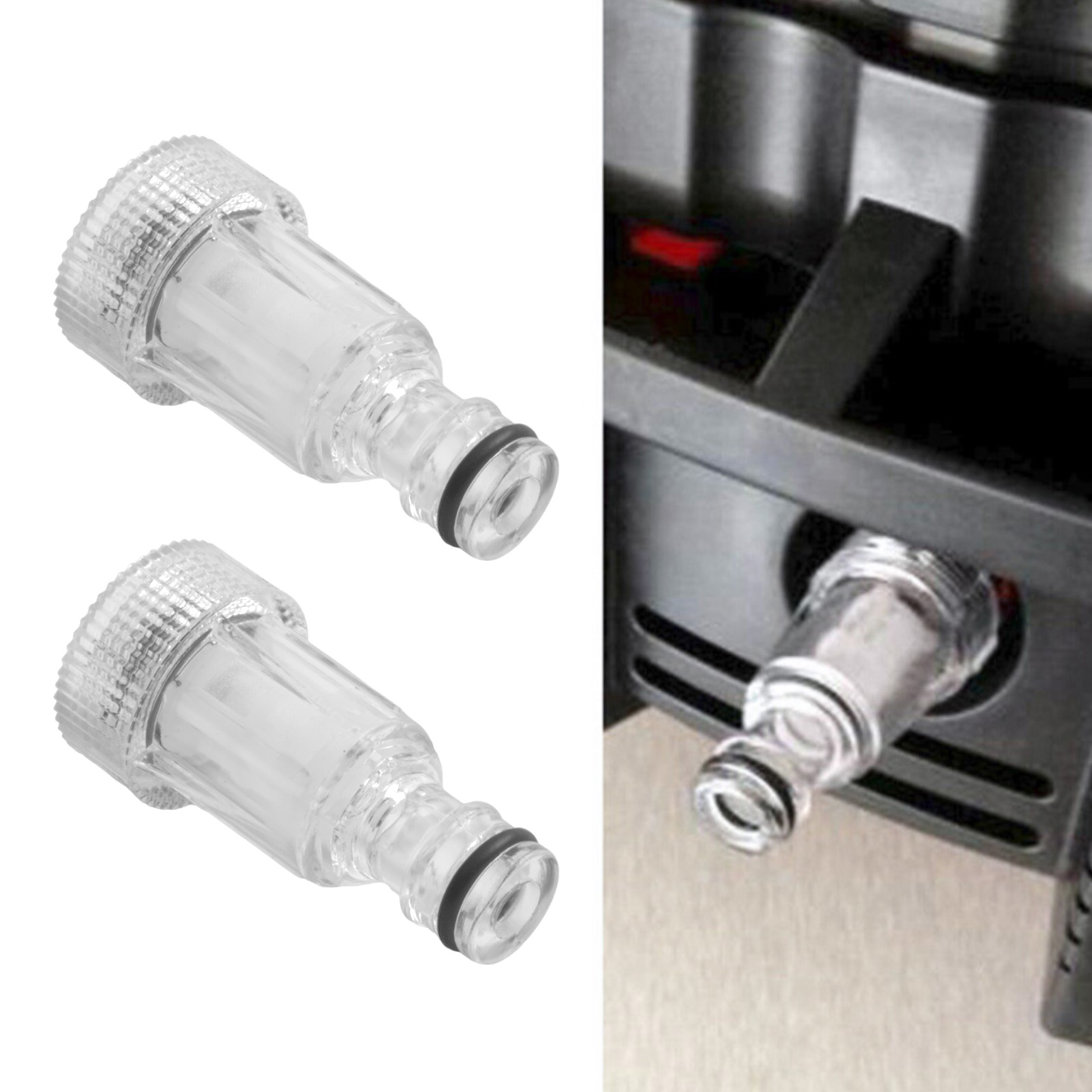 Vacuum Chamber Kit With Pump - 2 STUKS Hogedrukreiniger Waterfilter Inlaatconnector Vervangingsgereedschap