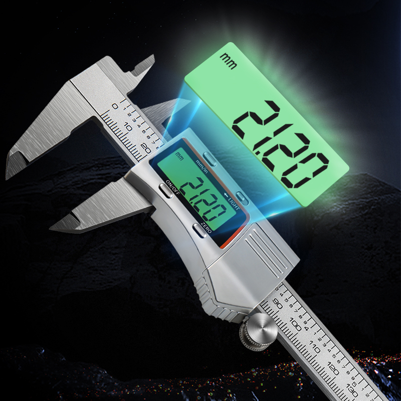Digital Caliper 150Mm Stainless Steel - 150Mm Achtergrondverlichting Digitale Remklauw Roestvrij Staal
