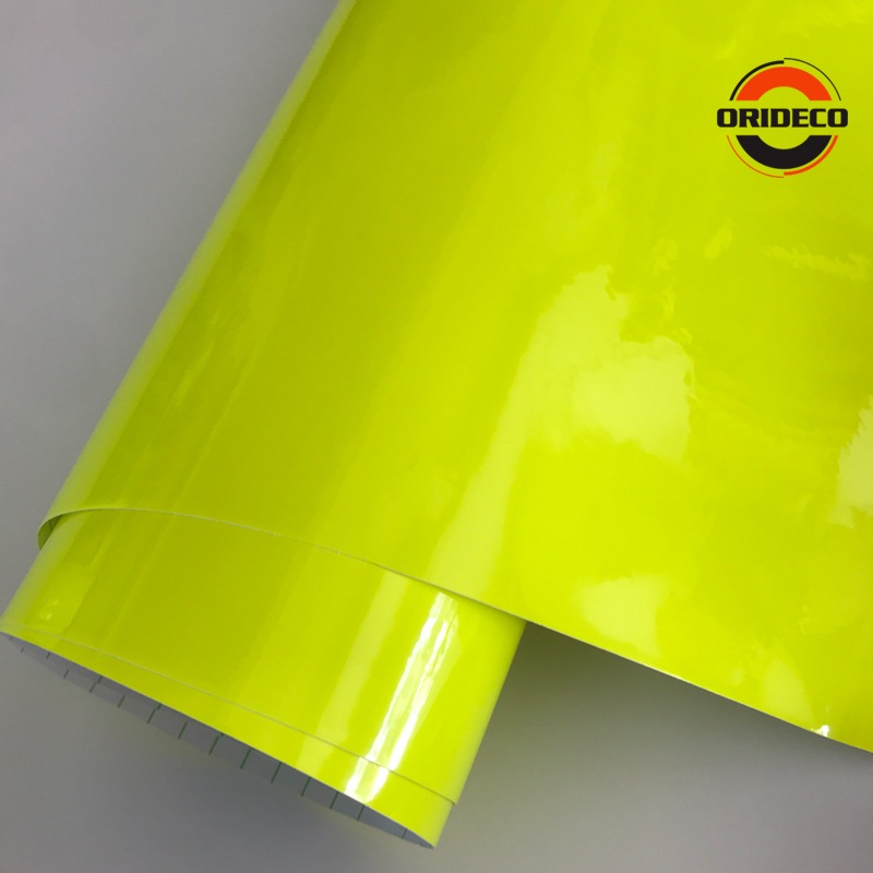 Air Bubble Wrap Roll Packaging - 10/20/30/40/50*152 CM Gloss Neon Fluorescerend Geel
