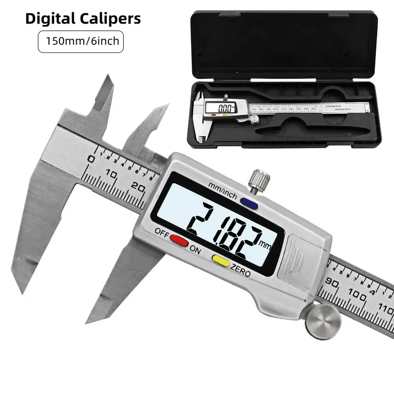 Digital Caliper 150Mm Stainless Steel - Meetinstrument Rvs Digitale Schuifmaat 6 
