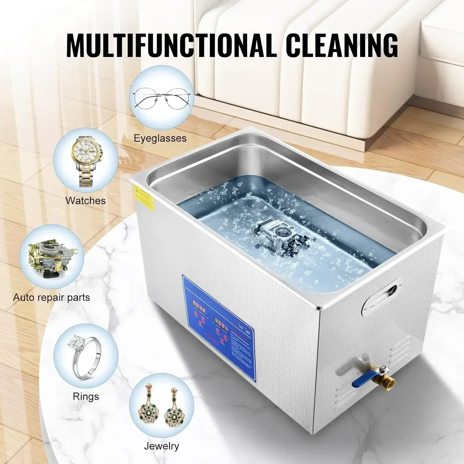 Ultrasonic Cleaner 30L Industrial - Beperkte voorraad! Ultrasonische professionele reiniger, 30L