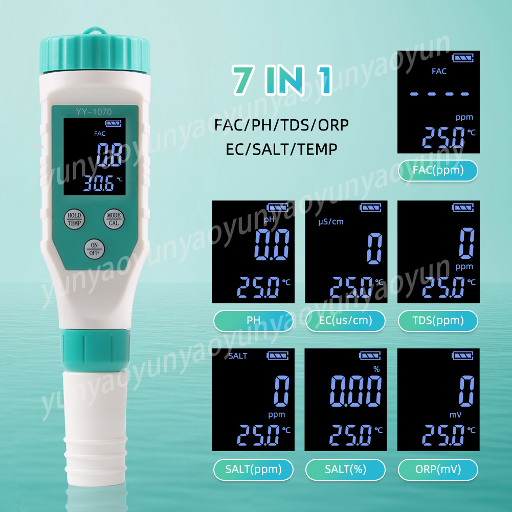7 in 1 Digitale Waterkwaliteit - Ph Meter Digital Water Tester recensie en prijs