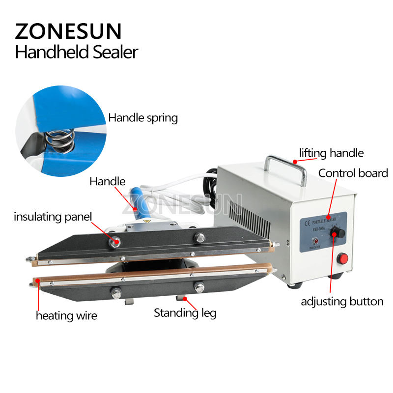 ZONESUN 400mm Direct-heat Plie - Plastic Bag Impulse Heat Sealer recensie en prijs
