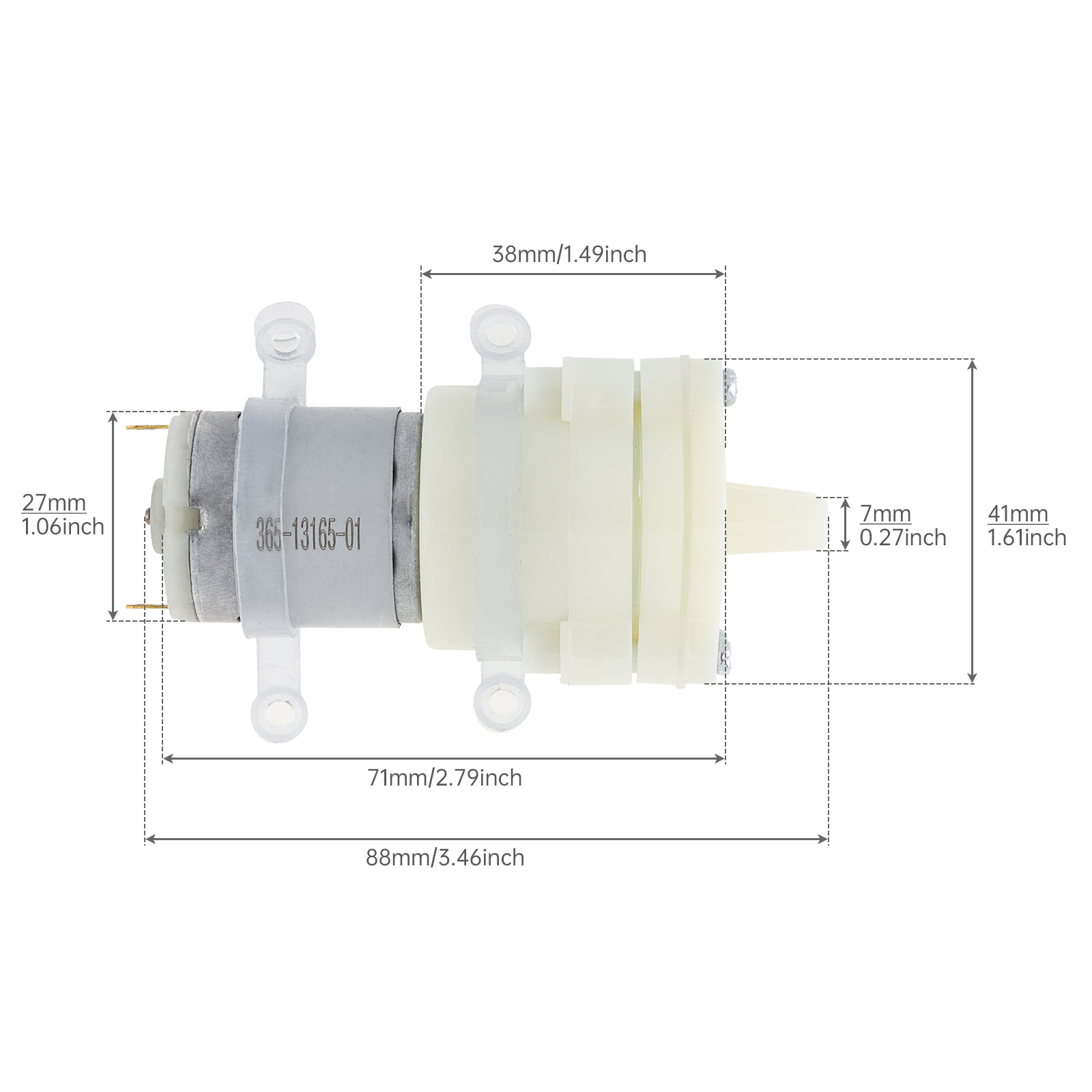Micro Waterpomp 365 DC Motor 1 - Mini Peristaltic Pump 12V recensie en prijs