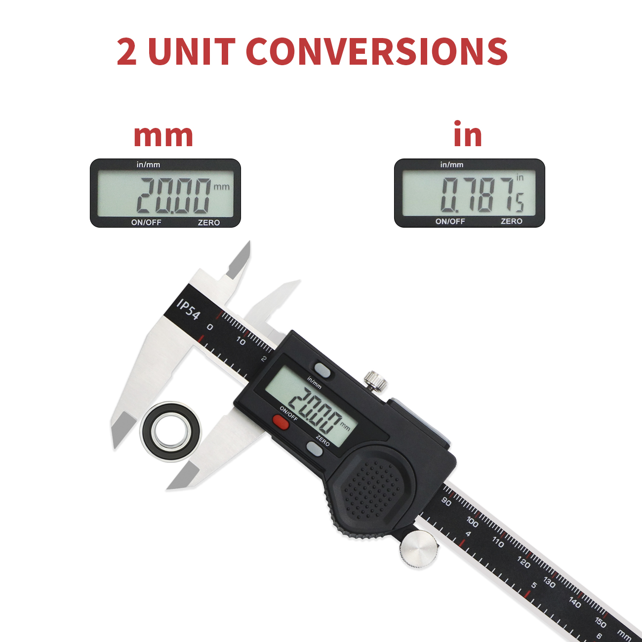 SHANHR IP54 Waterdichte Digita - Digital Caliper 150Mm Stainless Steel recensie en prijs