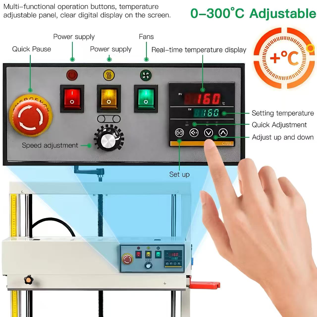 Verticale continue bandsealer, - Plastic Bag Impulse Heat Sealer recensie en prijs