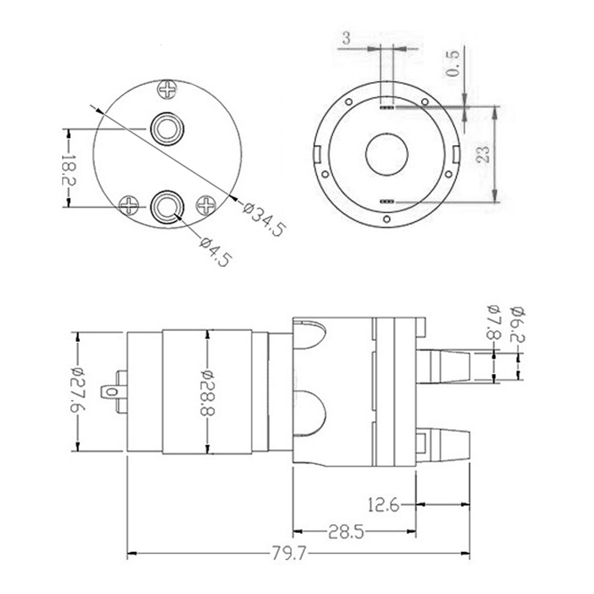 R365 Micro Waterpomp Motor DC  - Mini Peristaltic Pump 12V recensie en prijs