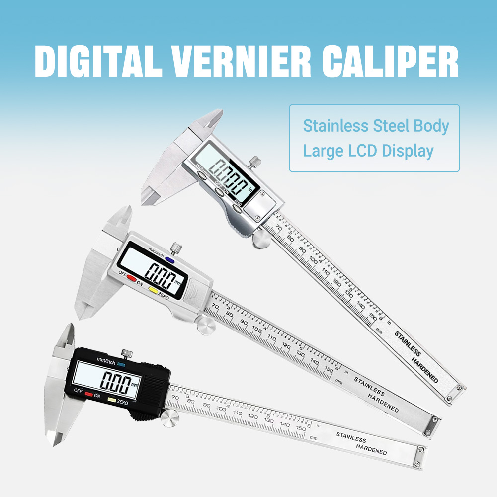 Elektronische schuifmaat van 6 - Digital Caliper 150Mm Stainless Steel recensie en prijs