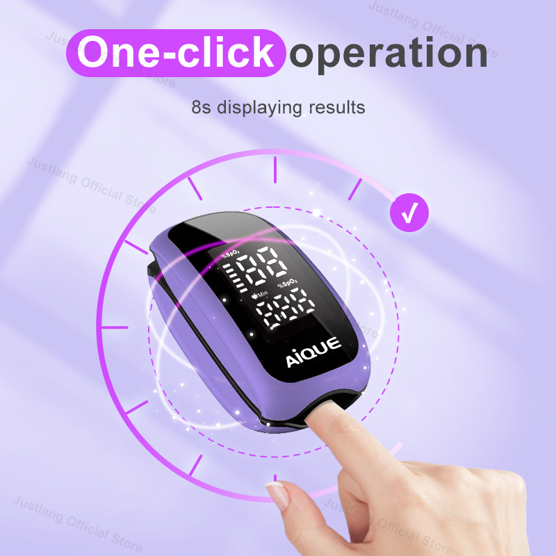 AiQUE Paarse Oplaadbare Oximet - Pulse Oximeter Fingertip Rechargeable recensie en prijs