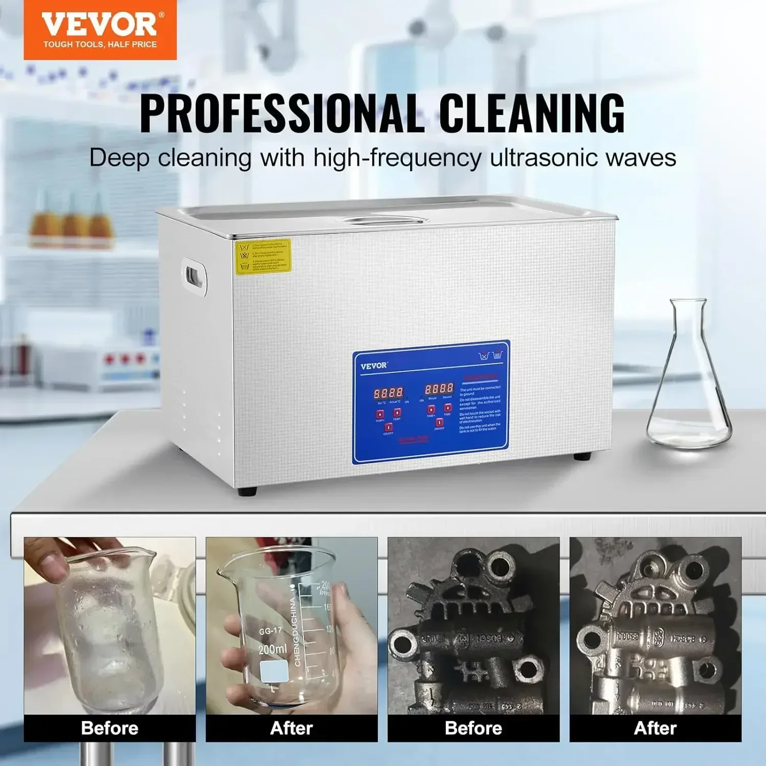 Beperkte voorraad! Ultrasonisc - Ultrasonic Cleaner 30L Industrial recensie en prijs