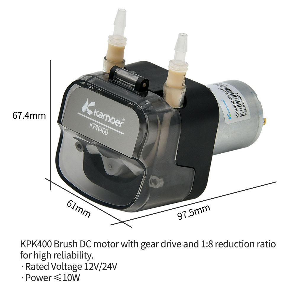 Kamoer 400 ml/min KPK400 High  - Mini Peristaltic Pump 12V recensie en prijs