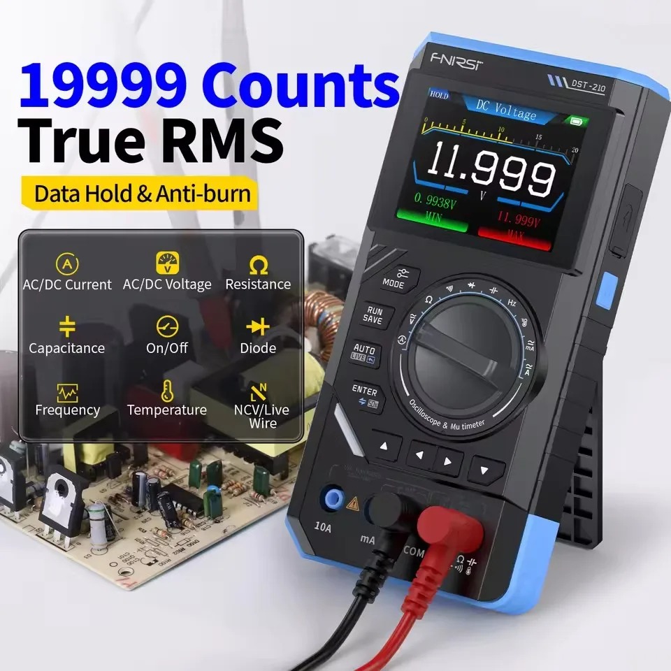 DST210 3-in-1 Digitale Multime - Fnirsi Digital Oscilloscope Handheld recensie en prijs
